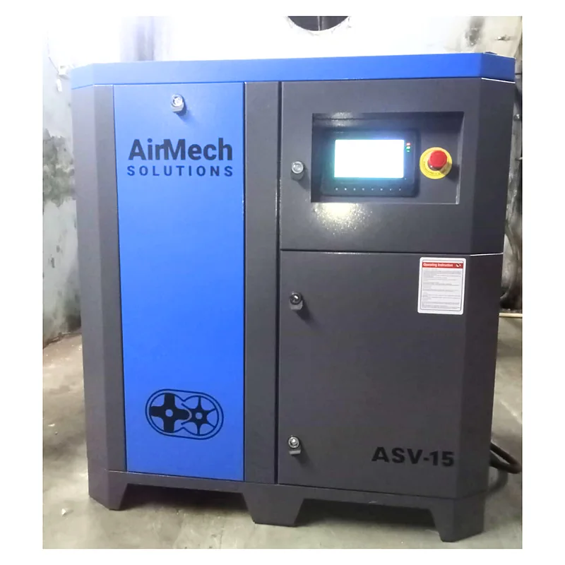 11 KW Screw Lubricated Screw Compressor