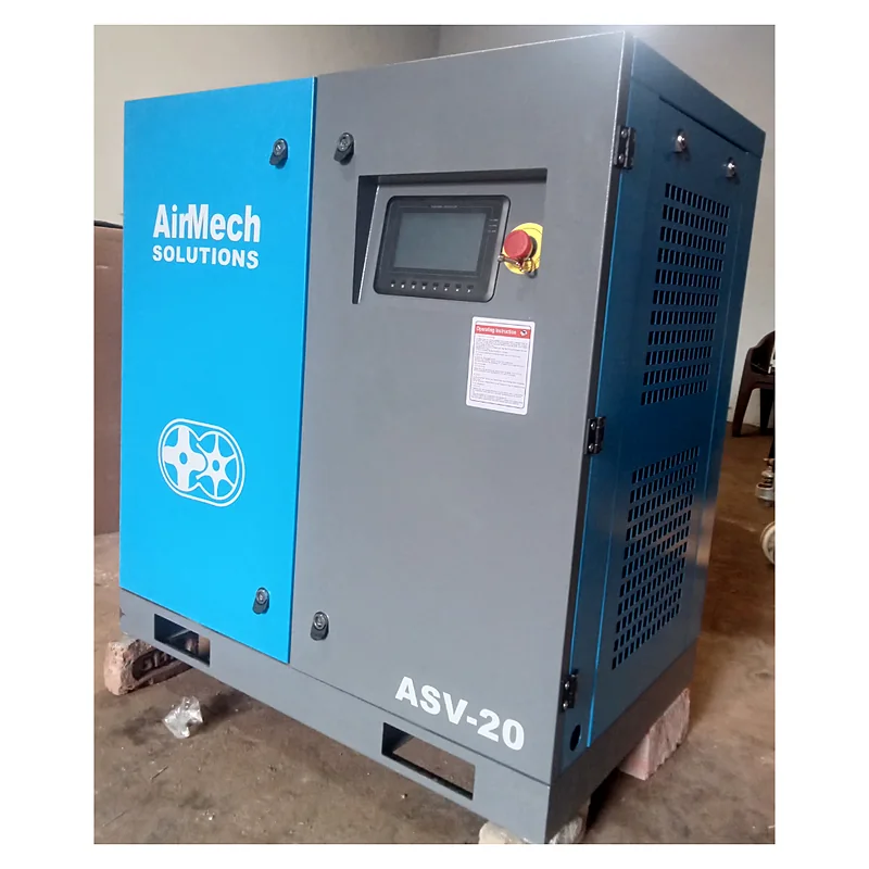 Lubricated Screw Compressor with Advanced Cooling System