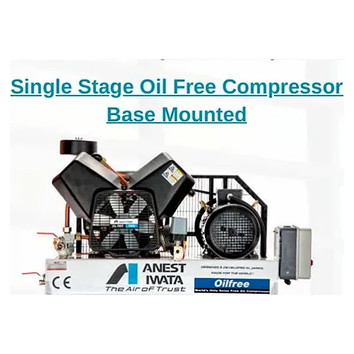 Single Stage Oil Free Compressor Base Mounted